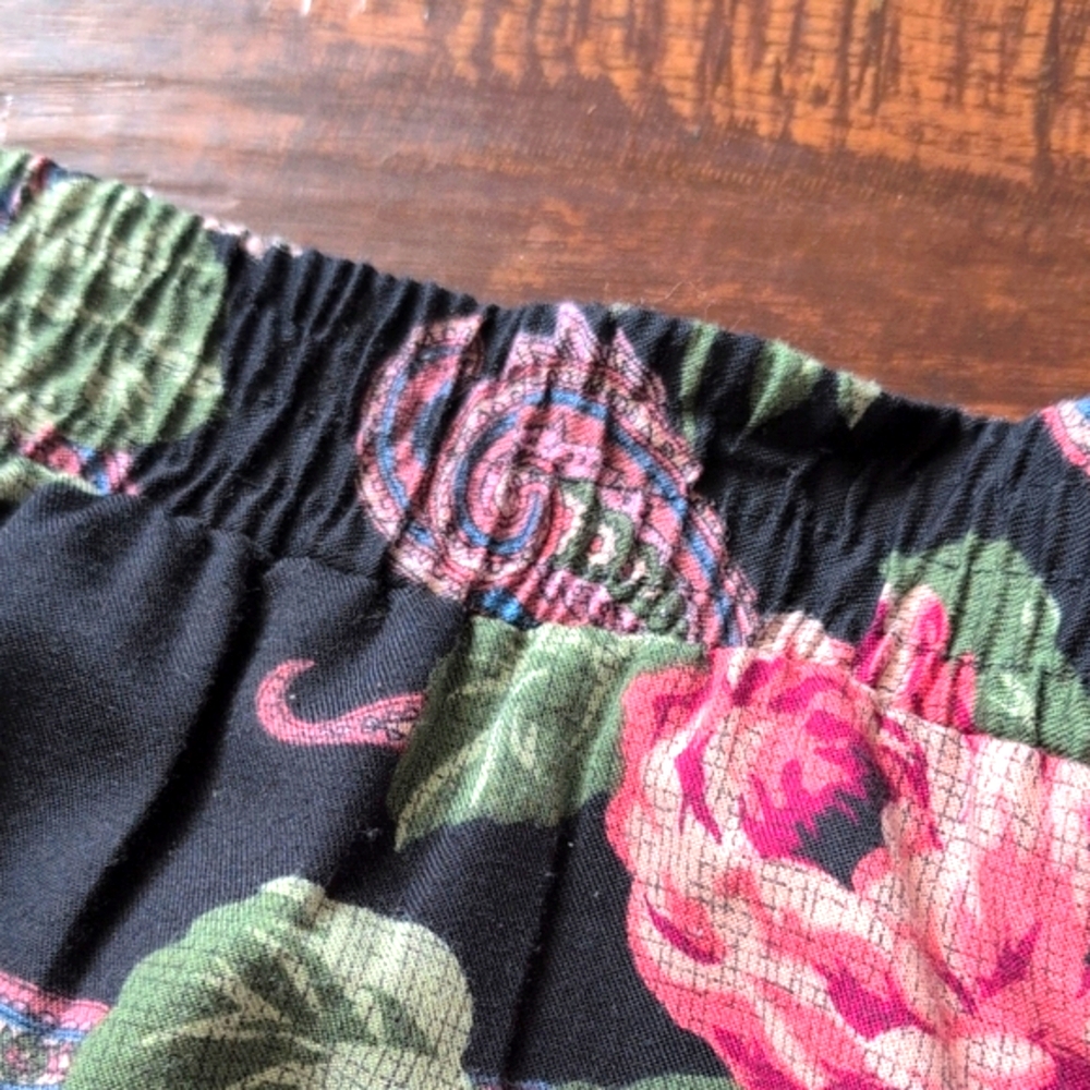 Vtg 90's Floral Button Down Midi Skirt High Waisted Feminine Cottagecore L/XL - Picture 8 of 13